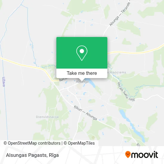 Alsungas Pagasts map