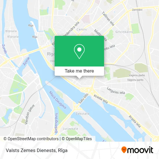 Valsts Zemes Dienests map