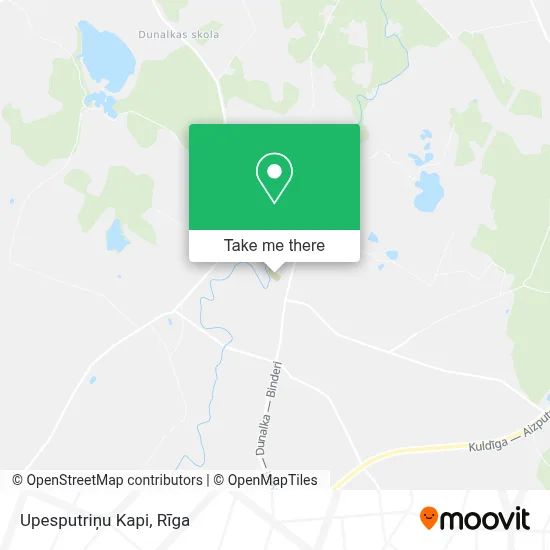 Upesputriņu Kapi map