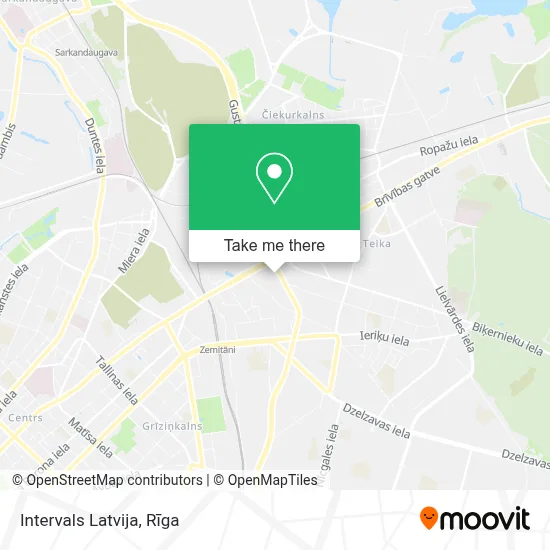 Intervals Latvija map