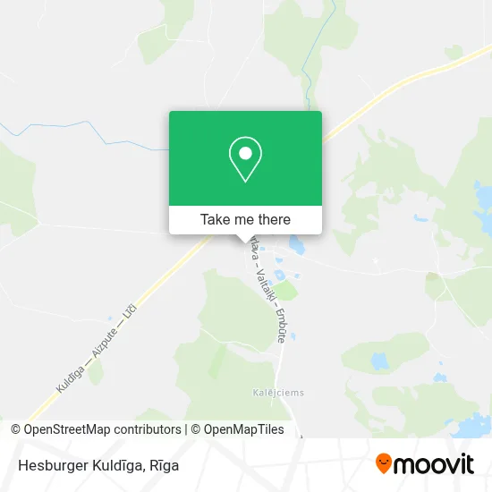 Hesburger Kuldīga map