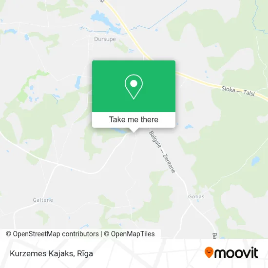 Kurzemes Kajaks map