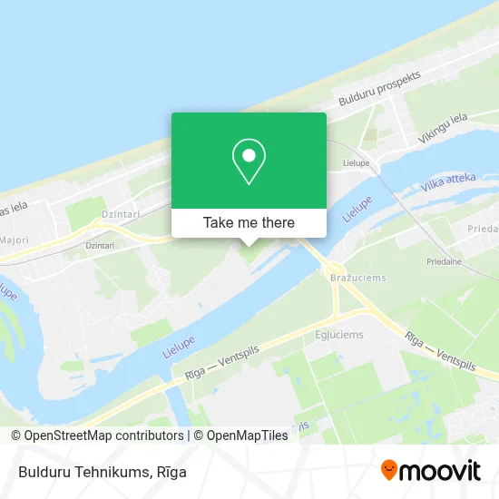 Bulduru Tehnikums map