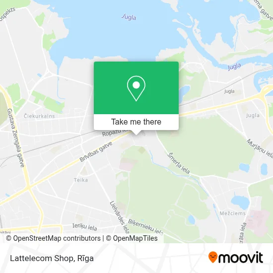 Lattelecom Shop map