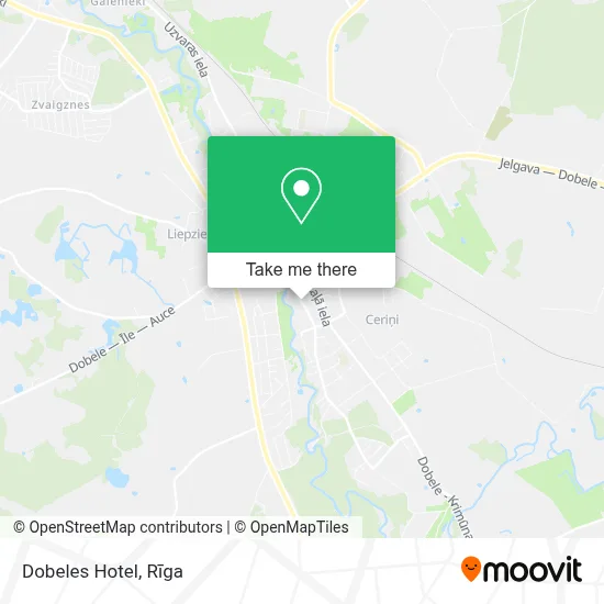 Dobeles Hotel map