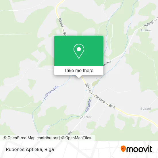 Rubenes Aptieka map