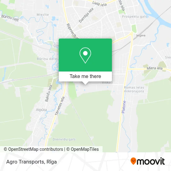 Agro Transports map