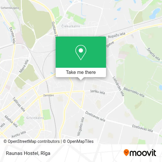 Raunas Hostel map