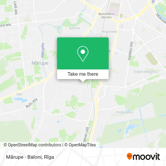 Mārupe - Baloni map
