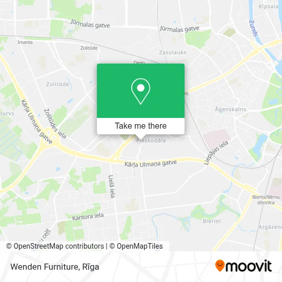 Wenden Furniture map