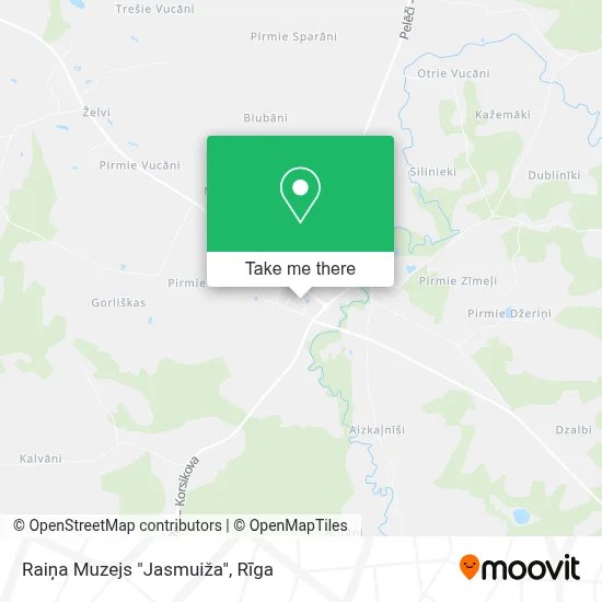 Raiņa Muzejs "Jasmuiža" map