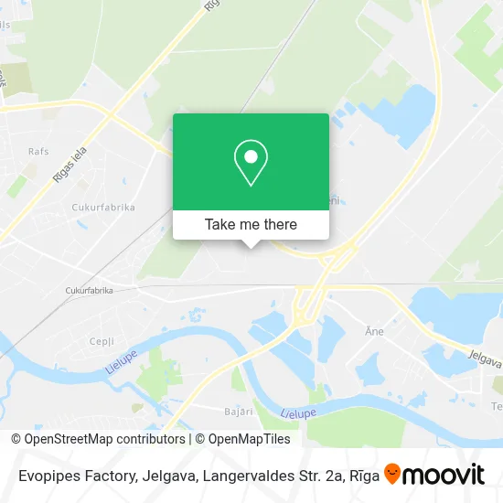 Evopipes Factory, Jelgava, Langervaldes Str. 2a map