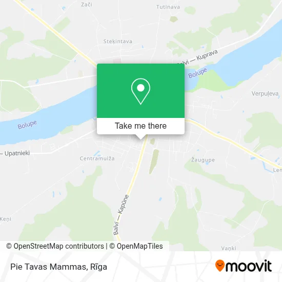 Pie Tavas Mammas map