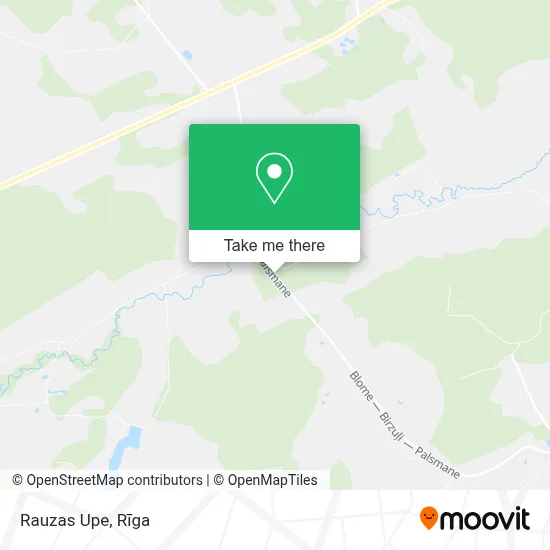 Rauzas Upe map