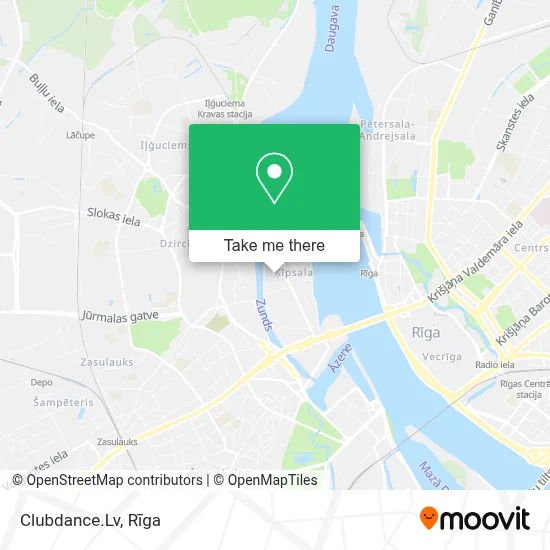 Clubdance.Lv map
