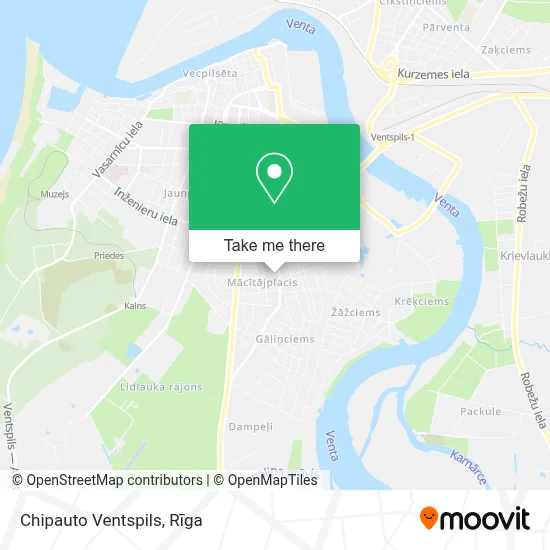 Chipauto Ventspils map