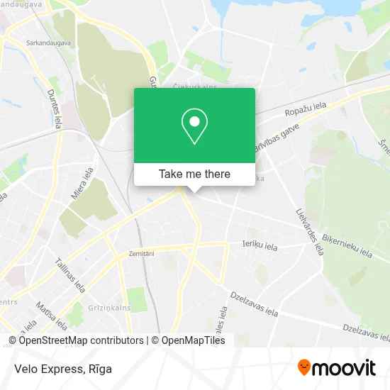 Velo Express map