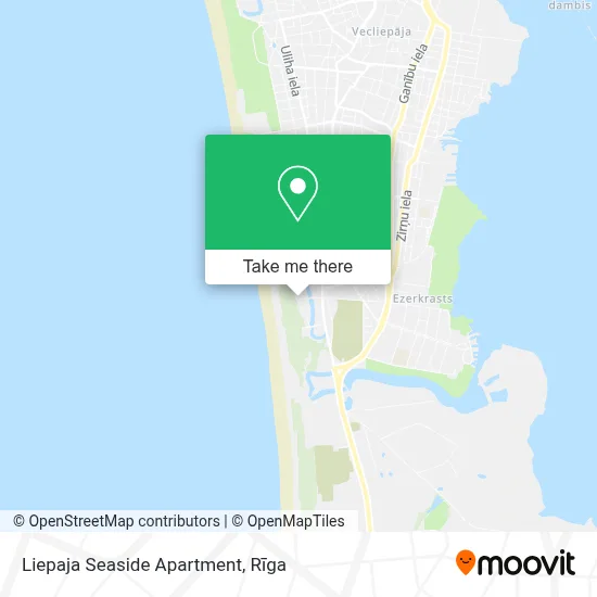 Liepaja Seaside Apartment map