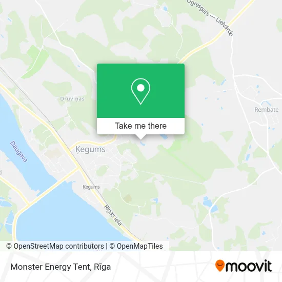 Monster Energy Tent map