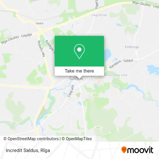 Incredit Saldus map