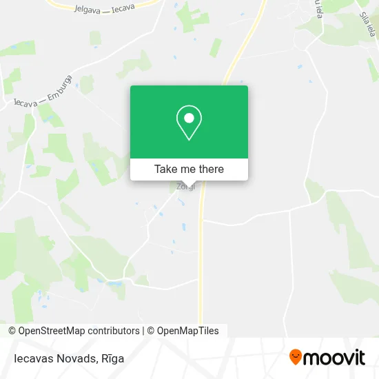 Iecavas Novads map