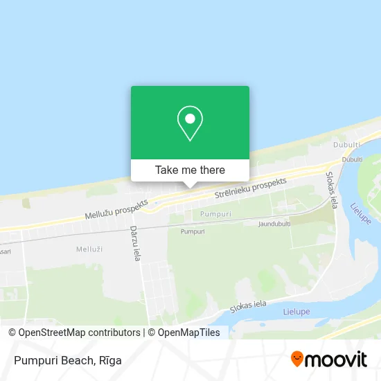 Pumpuri Beach map