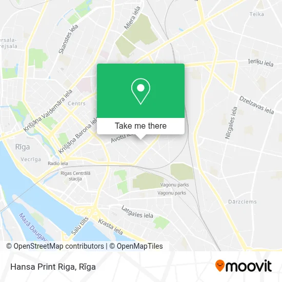 Hansa Print Riga map