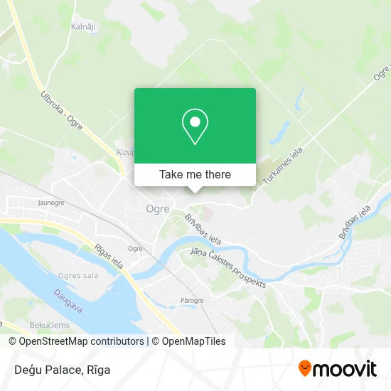 Deģu Palace map