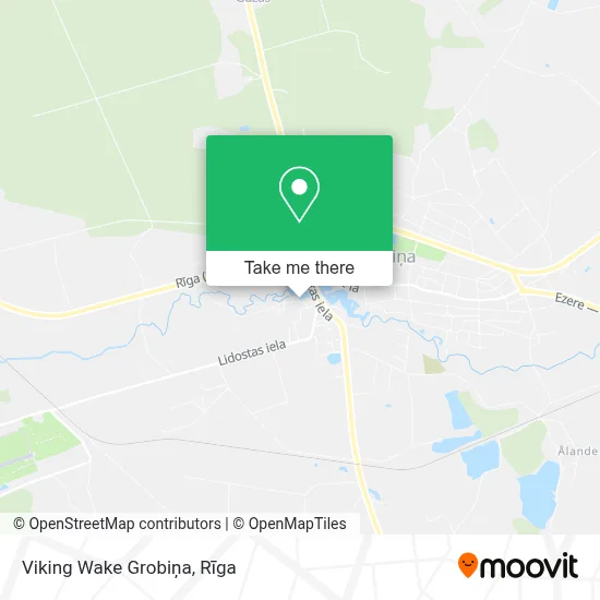 Viking Wake Grobiņa map