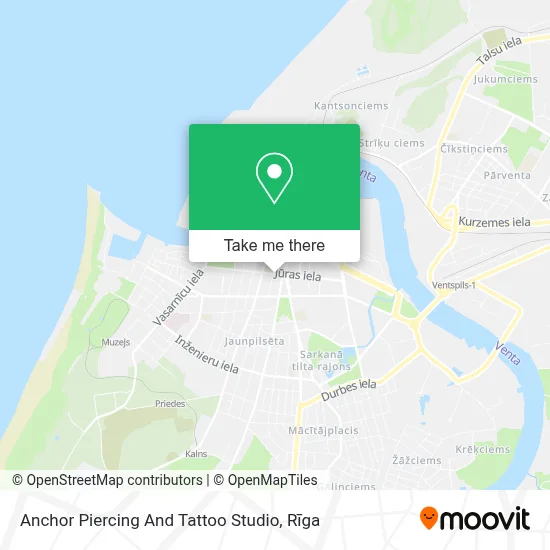 Anchor Piercing And Tattoo Studio map