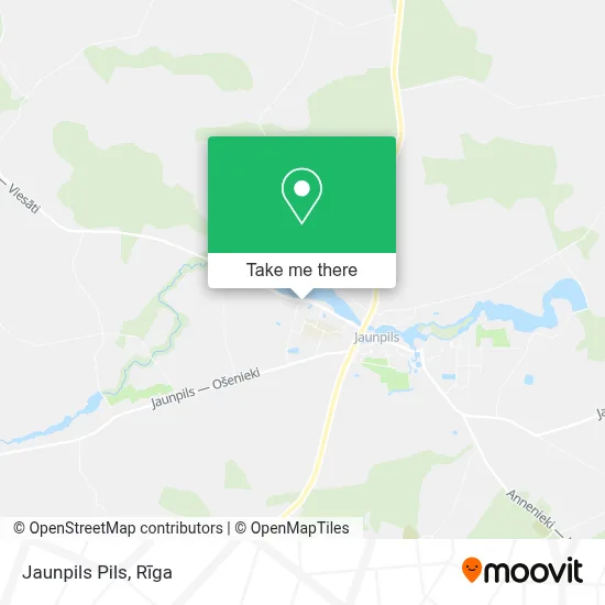 Jaunpils Pils map
