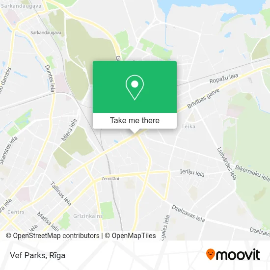 Vef Parks map