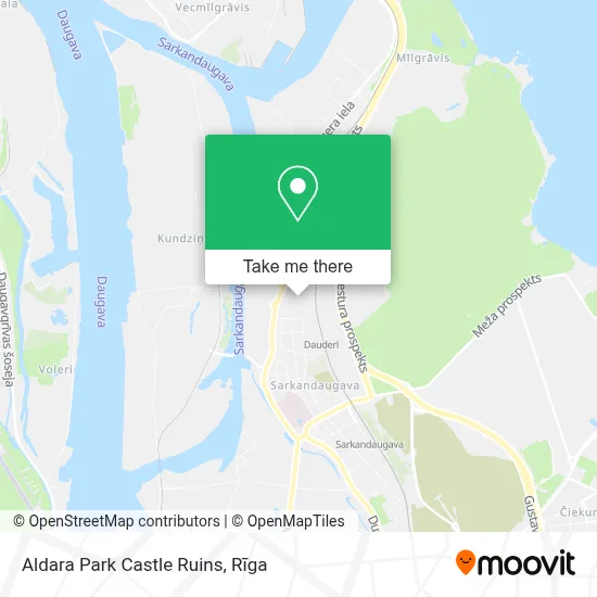 Aldara Park Castle Ruins map
