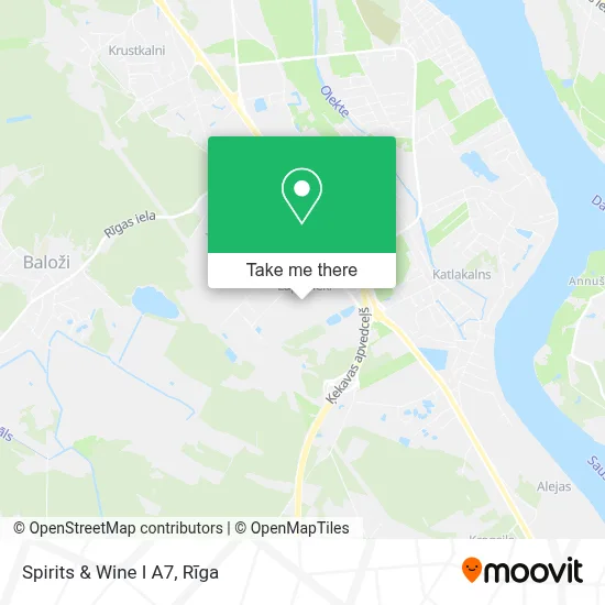 Spirits & Wine I A7 map