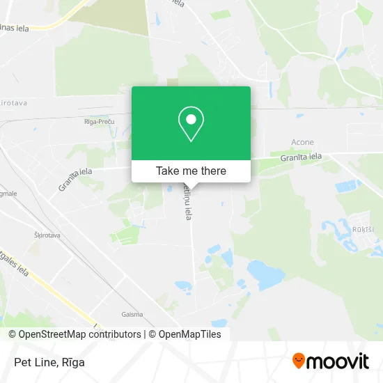 Pet Line map
