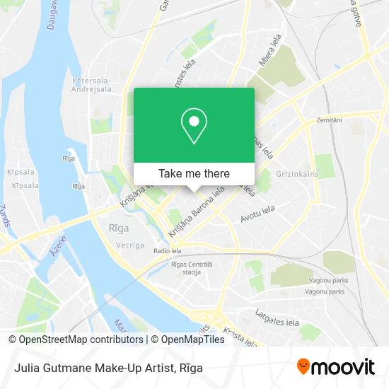 Julia Gutmane Make-Up Artist map