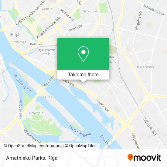 Amatnieku Parks map