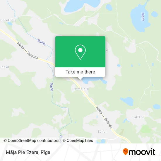Māja Pie Ezera map