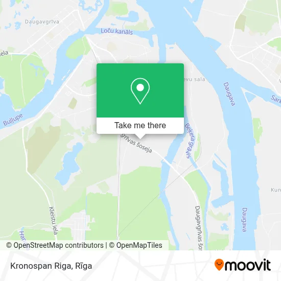 Kronospan Riga map