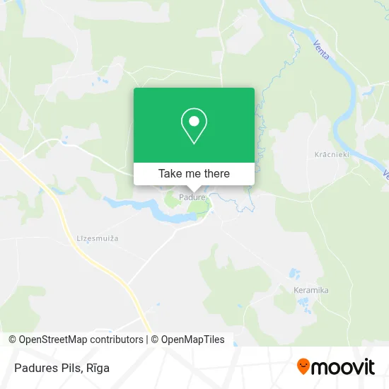 Padures Pils map