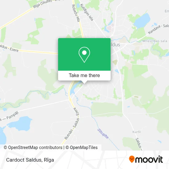 Cardoct Saldus map