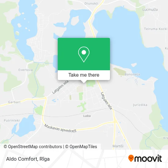 Aldo Comfort map