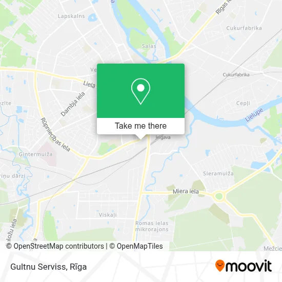 Gultnu Serviss map