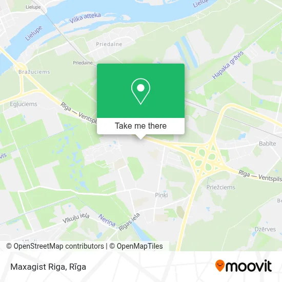 Maxagist Riga map
