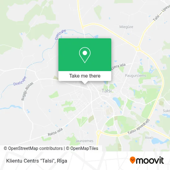 Klientu Centrs "Talsi" map
