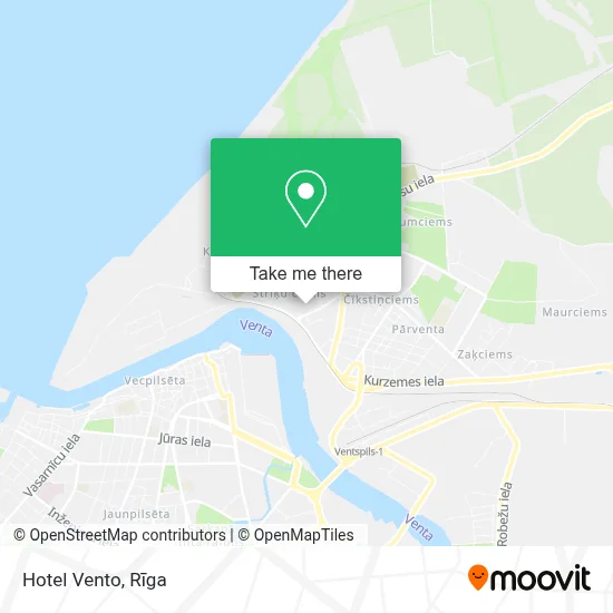 Hotel Vento map