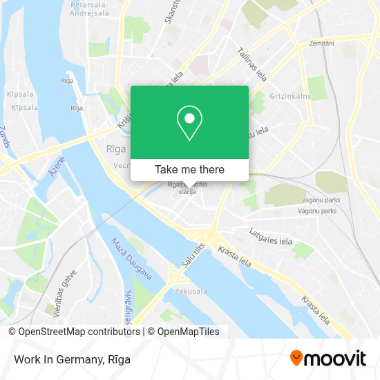 Work In Germany map