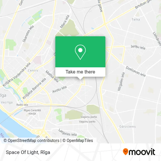 Space Of Light map