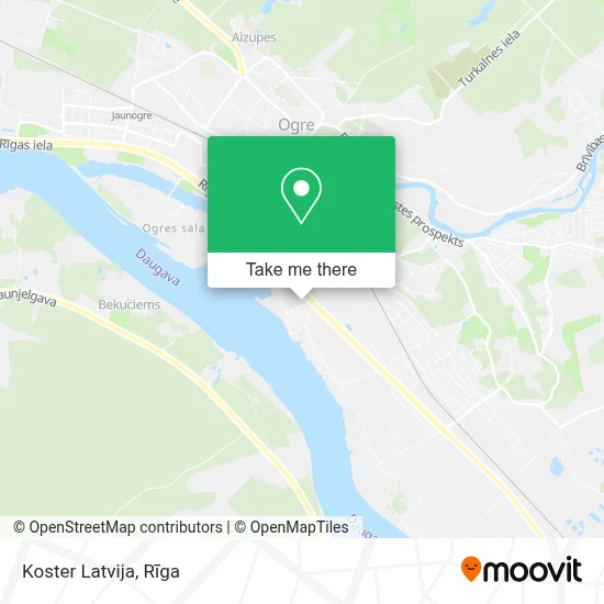 Koster Latvija map