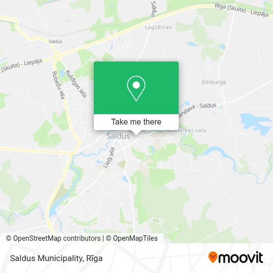 Saldus Municipality map